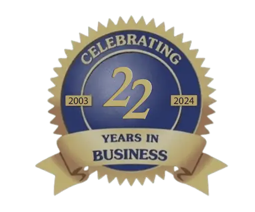 22 Years of Experience Badge